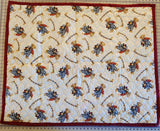 teddy bear baby quilt toddler bed quilt blue and maroon teddy bears with toys retro quilt