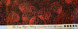 Red pinecone quilters cotton fabric by the yard, The Jinny Beyer's Holiday by Jinny Beyer 2012 RJR Fabrics