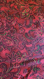 Red and green swirl quilters cotton fabric by the yard, The Jinny Beyer's Holiday by Jinny Beyer 2012 RJR Fabrics