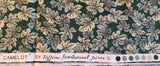 green and tan leaves quilters cotton fabric by the yard, Camelot by Hoffman International Fabrics