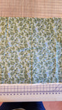 green leaves on blue background quilters cotton fabric by the yard, Empress Garden by Hoffman California International Style #E910