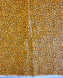 black stars and moons with orange background quilters cotton fabric by the yard, Moon Dancers by Diane Knott for Clothworks