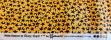 black stars and moons with orange background quilters cotton fabric by the yard, Moon Dancers by Diane Knott for Clothworks