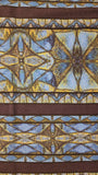green and blue cotton fabric by the yard, Mariposa by Jinny Beyer 2006 RJR fabrics, quality quilters cotton fabric, striped fabric