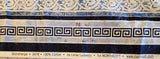 blue decorative panel quilters cotton fabric, Stonehenge 3980 by Linda Ludovico for Northcott