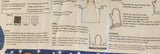 Daisy Kingdom Barnyard apron panel, fabric panel for an apron that includes a cow, chicken and pig, hot pad and towel applique included