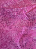 pink and black quilters cotton fabric by the yard, Rajasthan by Jinny Beyer 2012 RJR fabric