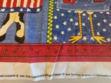Daisy Kingdom Barnyard apron panel, fabric panel for an apron that includes a cow, chicken and pig, hot pad and towel applique included