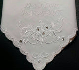 Personalized embroidered women's handkerchief // Bride // mother-of-the-bride // mother-in-law