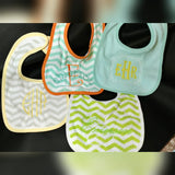 monogram baby boy bib, custom personalized baby gift, terry cloth bib, drool bib, new baby gift, baby shower gift,