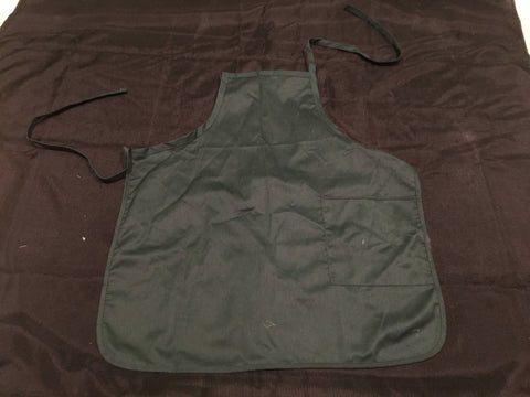 Custom Personalized green adult apron with one pocket