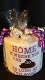 embroidered home is where you can poop as long as you want toilet paper, bathroom humor, bathroom decor, Christmas gift, birthday gift
