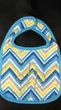 Personalized baby bib - name - monogram - geometric shapes bib, baby gift, custom embroidered baby gift, cloth bib