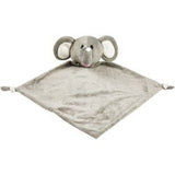 personalized grey elephant stuffed plush lovey animal security blanket custom embroidered new baby gift