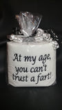 embroidered Can&#39;t Trust a Fart toilet paper, gag gift, white elephant gift, birthday gift