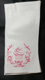 cupcake with roses embroidered tea towel Mother&#39;s Day gift housewarming gift