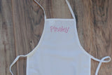 toddler child apron, paint smock, custom personalized embroidered apron, art apron, birthday gift