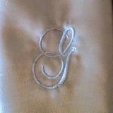 custom personalized embroidered monogram, cloth napkins, eco friendly reusable napkin