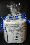 embroidered toilet paper I hate my job toilet paper white elephant, gag, retirement, secret pal, dental hygienist or dentist gift