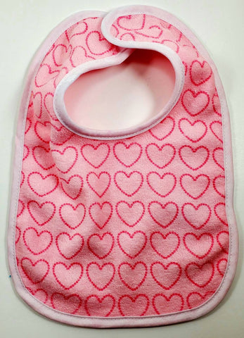 Monogram heart baby bib, custom baby gift, girl baby bib, terry cloth bib, drool bib, baby gift, personalized new baby bib gift, custom gift