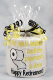 Retirement gag gift, embroidered toilet paper, retirement gift for him or her