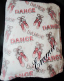 Dance / ballet throw blanket, custom personalized monogrammed embroidered throw blanket, birthday gift, Christmas gift