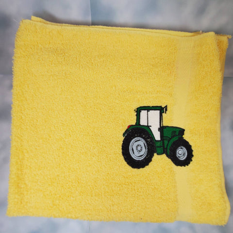 hooded baby bath towel, new baby gift, baby shower gift, baby shower gift, Christmas gift, farm bathroom decor, tractor decor