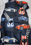 race car throw blanket, custom personalized monogrammed blanket, gifts for boys, Christmas gift, birthday gift, Valentine's Day gift