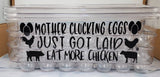 Reusable egg carton, egg carton with funny sayings, plastic funny egg carton, two dozen egg holder, 24 count egg holder, fresh egg holder