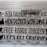 Reusable egg carton, funny egg carton, plastic egg carton, 28 count egg holder, fresh egg holder