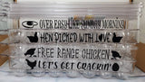 Reusable egg carton, egg carton with funny sayings, plastic egg carton, 14 count egg holder