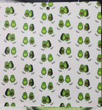 personalized monogrammed avocado heart throw blanket, engagement, Valentine's day gift, avocado gift, gifts for her, anniversary gift