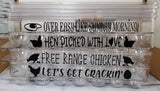Reusable egg carton, egg carton with funny sayings, plastic funny egg carton, two dozen egg holder, 24 count egg holder, fresh egg holder