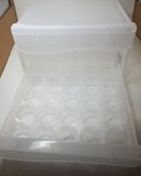 Reusable egg carton, egg carton with funny sayings, plastic egg carton, five dozen egg holder, fresh egg holder, holds 60 eggs