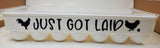 Reusable white egg carton, funny egg carton, plastic egg carton, 21 count egg holder, fresh egg holder