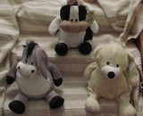 Custom personalized embroidered ring bearer stuffed black bear plush animal new baby birth statistics adoption flower girl birthday gift